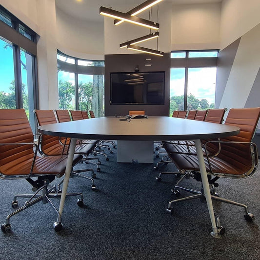 Oval Shaped Meeting Table